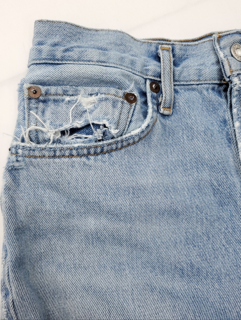 AGOLDE 90s Womens Loose Fit Jeans in Snapshot/Light-Blue Straight-Leg Size 26 - Picture 10 of 15